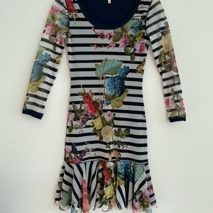 Juicy Couture Floral Striped Dress
